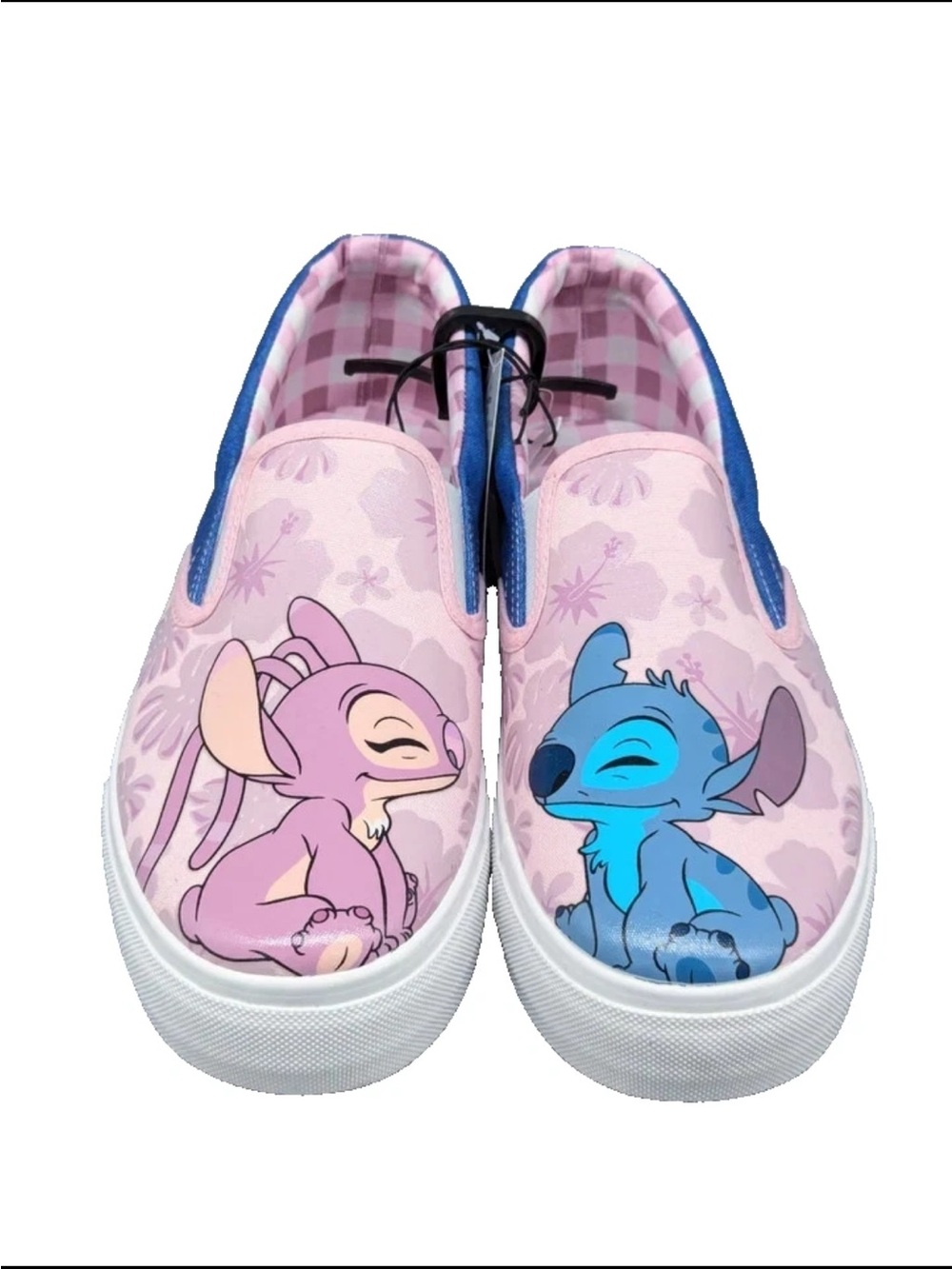 Disney Pink & Blue Stitch and Angel Slip-On Flats